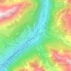 Champoluc topographic map, elevation, terrain