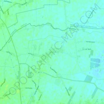 Vallalta topographic map, elevation, terrain