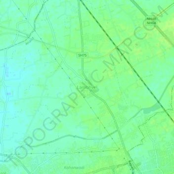 Lambhvel topographic map, elevation, terrain