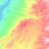 Jiman topographic map, elevation, terrain