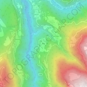 Vanza topographic map, elevation, terrain