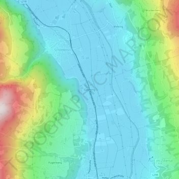 Gagering topographic map, elevation, terrain