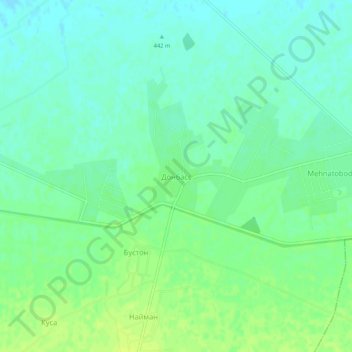 Донбасс topographic map, elevation, terrain