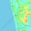 Surathkal topographic map, elevation, terrain