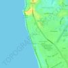 Rathmalana topographic map, elevation, terrain