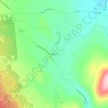 Round Top topographic map, elevation, terrain