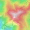 Tiwan topographic map, elevation, terrain