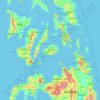 Bohol topographic map, elevation, terrain