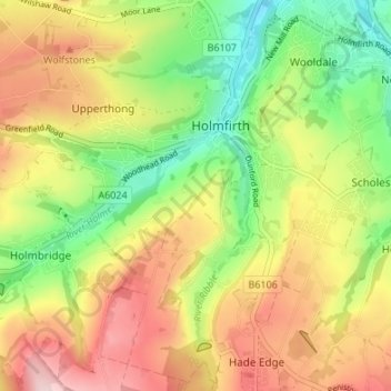 Ward Place topographic map, elevation, terrain