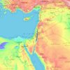 Palestinian Territories topographic map, elevation, terrain