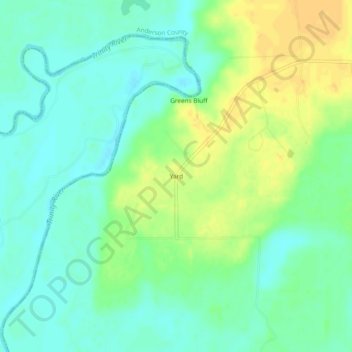 Yard topographic map, elevation, terrain