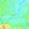 Kismatpur topographic map, elevation, terrain