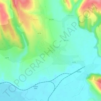 Holod topographic map, elevation, terrain