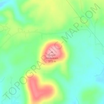 Sugar Mountain topographic map, elevation, terrain