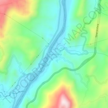 Bolombolo topographic map, elevation, terrain