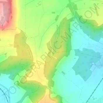 Bois Chenaut topographic map, elevation, terrain