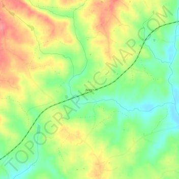 Aspen topographic map, elevation, terrain