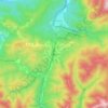 Predeal topographic map, elevation, terrain