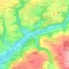 La Gare topographic map, elevation, terrain
