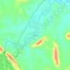 Cikuya topographic map, elevation, terrain