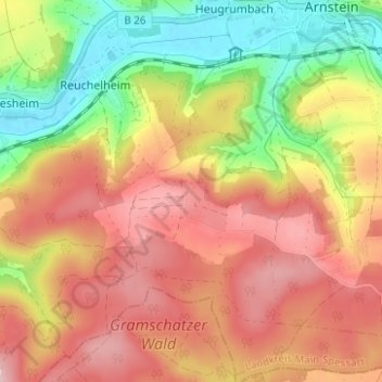 Gut Ebenroth topographic map, elevation, terrain