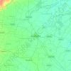 Gudivada topographic map, elevation, terrain