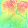 Benin-Stadt topographic map, elevation, terrain