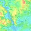 Kerfléau topographic map, elevation, terrain