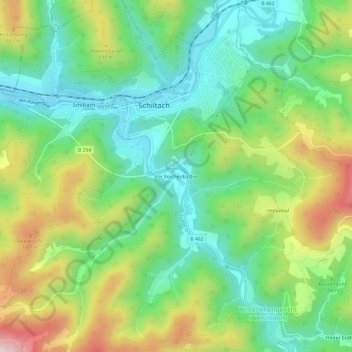 Vor Reichenbächle topographic map, elevation, terrain