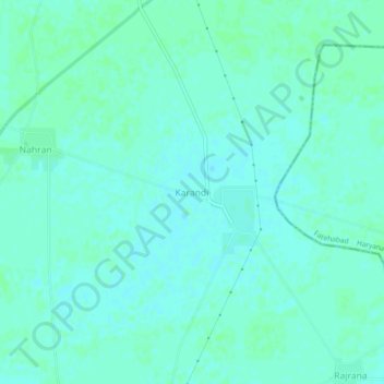 Karandi topographic map, elevation, terrain