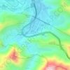Bajada de Tazón topographic map, elevation, terrain
