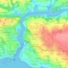 Ménez Kersugard topographic map, elevation, terrain