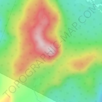 Mount Wolf topographic map, elevation, terrain
