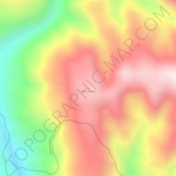 Tutu Karue topographic map, elevation, terrain