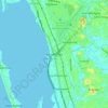 Katunayake topographic map, elevation, terrain