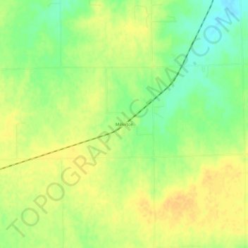 Millerton topographic map, elevation, terrain