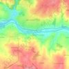 Montjovis topographic map, elevation, terrain