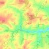 L'Aulnay Pichon topographic map, elevation, terrain