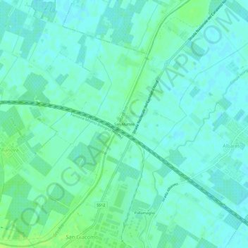 San Matteo topographic map, elevation, terrain