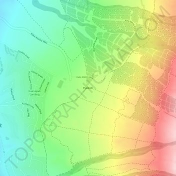 Puukolii topographic map, elevation, terrain