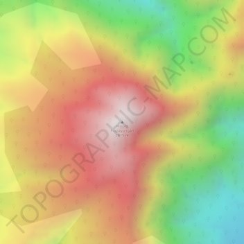 Mount Piapayungan topographic map, elevation, terrain