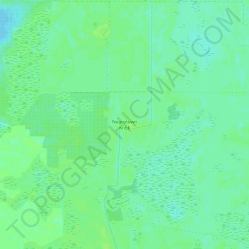 Negrotown Knoll topographic map, elevation, terrain
