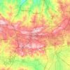 Johannesburg topographic map, elevation, terrain