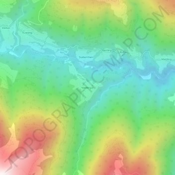 Niedergail topographic map, elevation, terrain