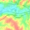 Kirby Bellars topographic map, elevation, terrain