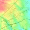 La Virgen del Camino topographic map, elevation, terrain