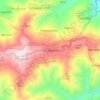 El Junquito topographic map, elevation, terrain