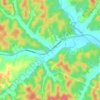 Dubre topographic map, elevation, terrain