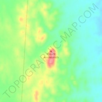 Mount Arrowsmith topographic map, elevation, terrain