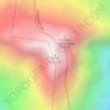 Manaslu topographic map, elevation, terrain